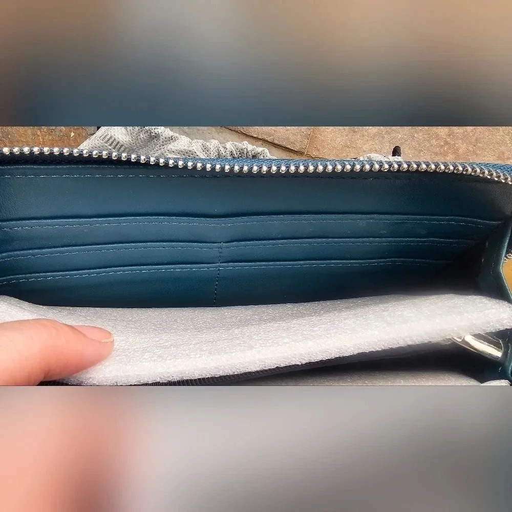 Jessica Moore Teal Wallet Wristlet  NWOT - Picture 8 of 13